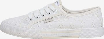 Baskets basses 'Brady Cute' Pepe Jeans en blanc : devant