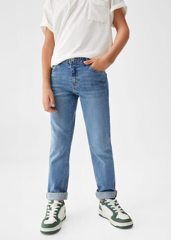 MANGO KIDS Regular Jeans in Blauw: voorkant