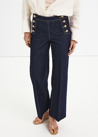 MANGO Wide Leg Jeans in Blau: Vorderseite