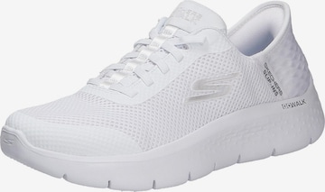 Scarpa slip-on 'GO WALK FLEX' di SKECHERS in bianco: frontale
