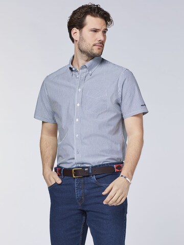 Polo Sylt Regular fit Button Up Shirt in Blue: front