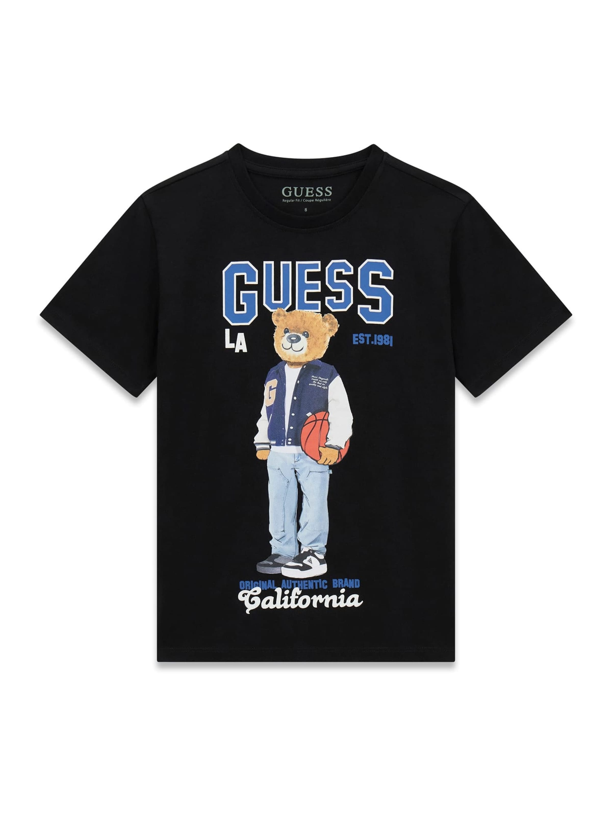 GUESS Shirt in 128 in Blue / Light blue / Brown / Black, Item view
