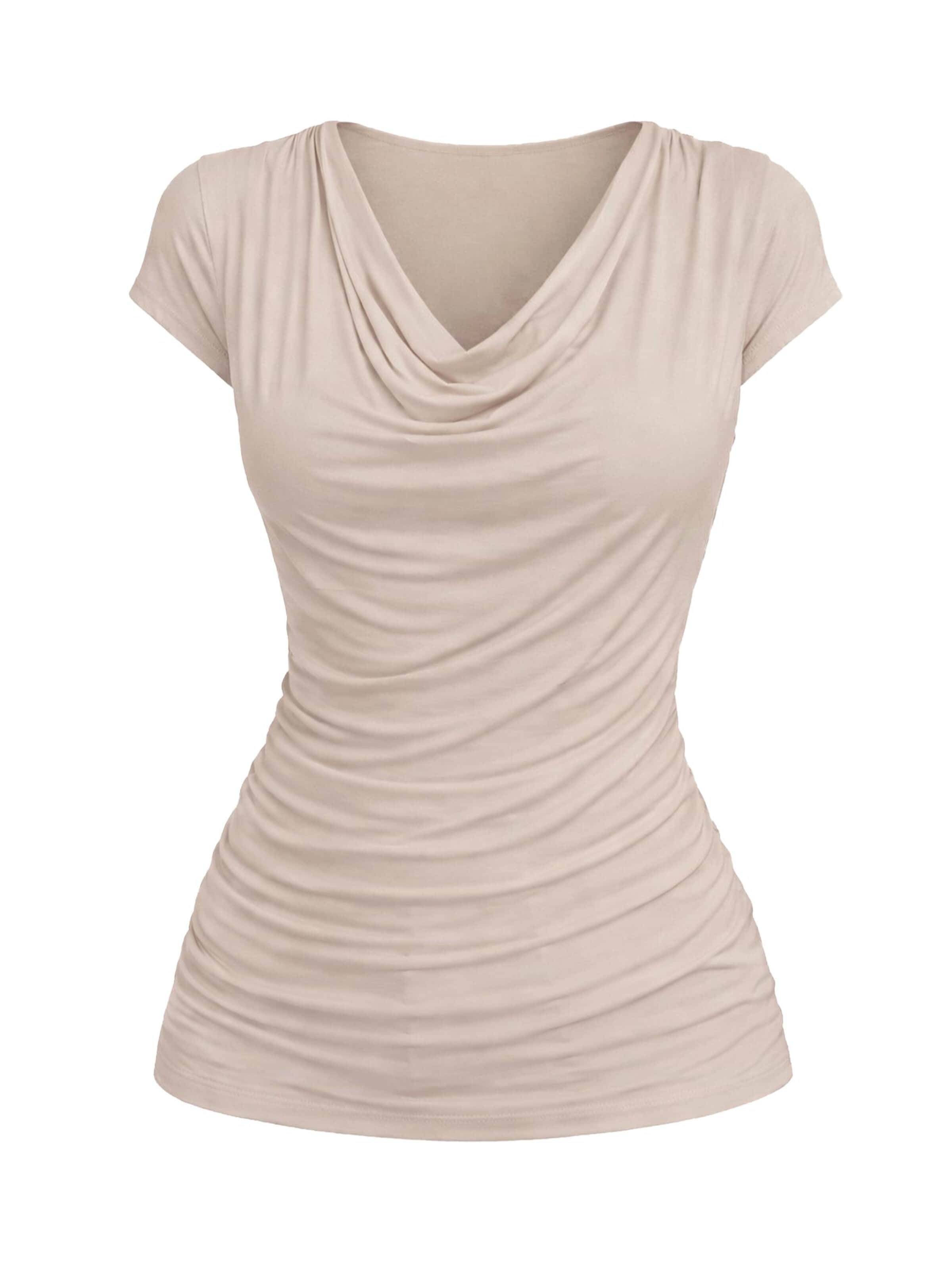 REGINA FASHION Blouse 'Wave Blouse' in Beige: front