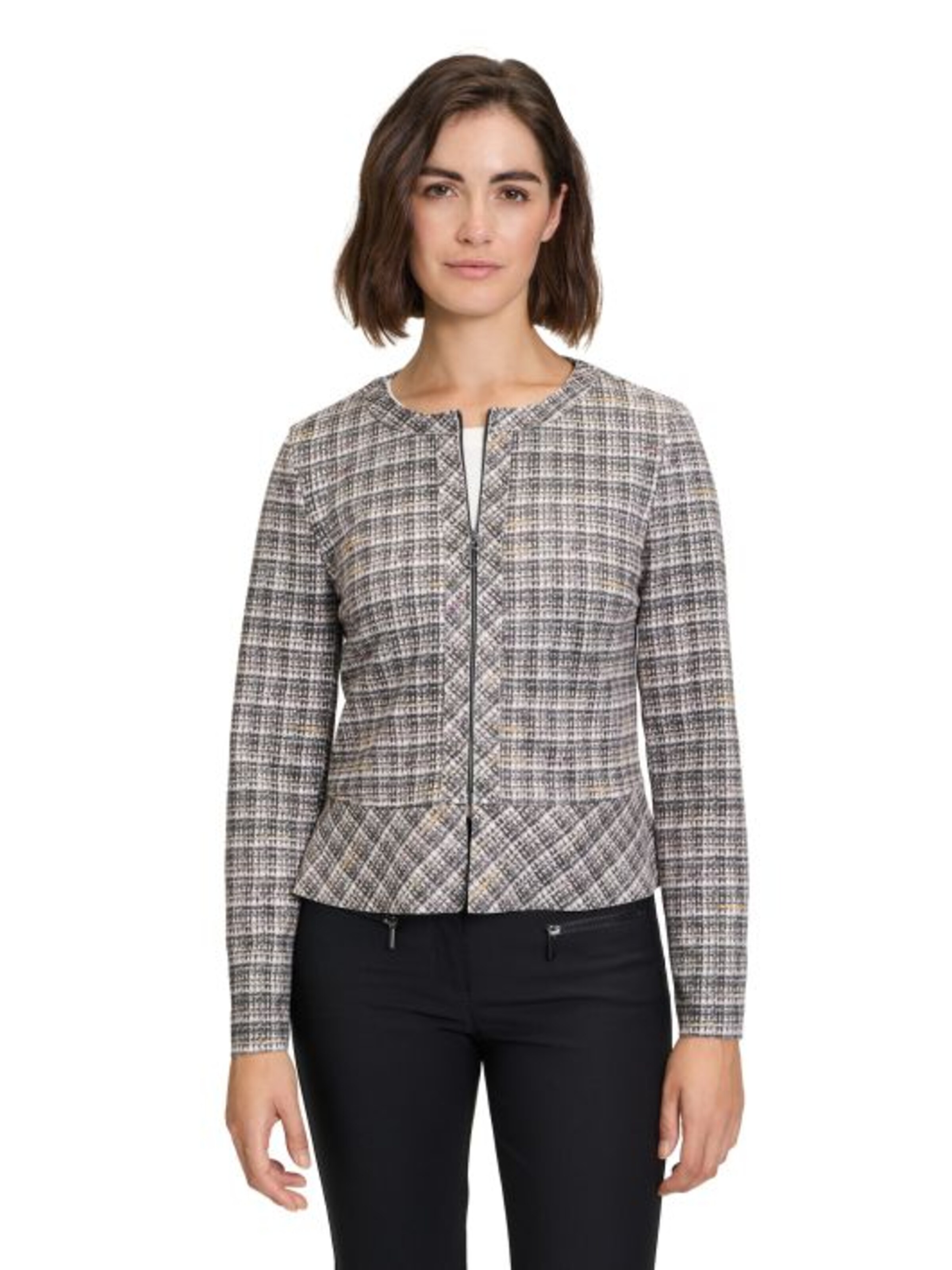 Betty Barclay Blazer in Grey: front