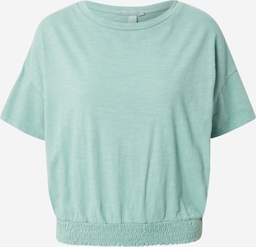 QS Shirt in Groen: voorkant