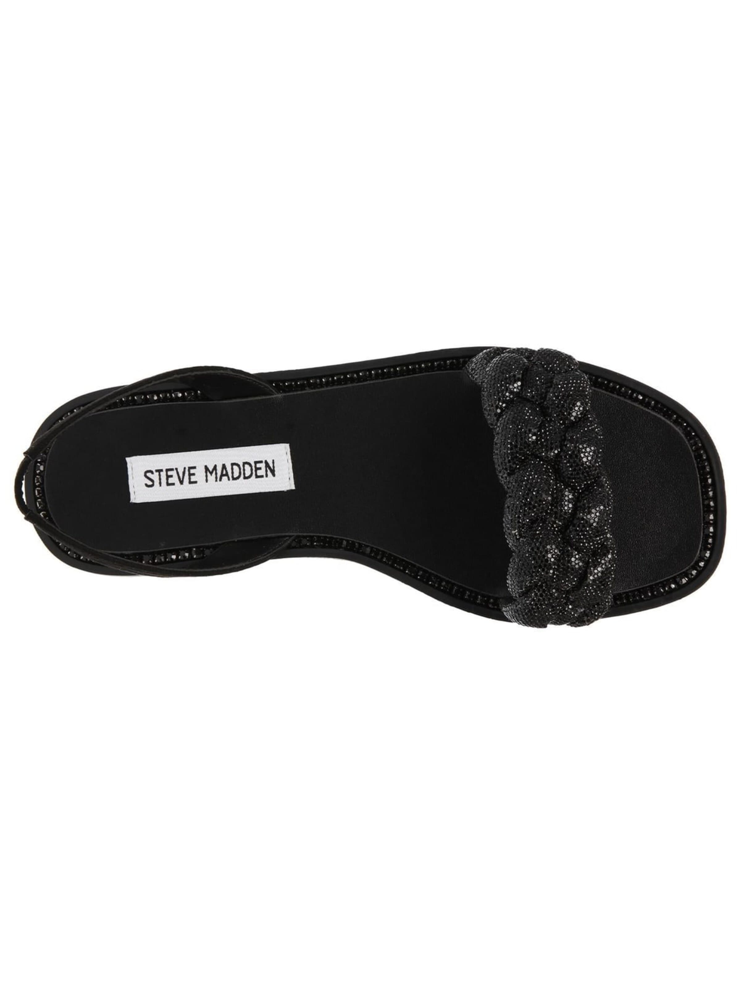 Sandales 'Noles Black Crystal Metallic Fabric w/Matchin Sandals' STEVE MADDEN en noir