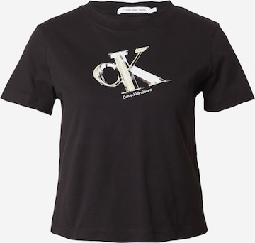 T-shirt Calvin Klein Jeans en noir : devant