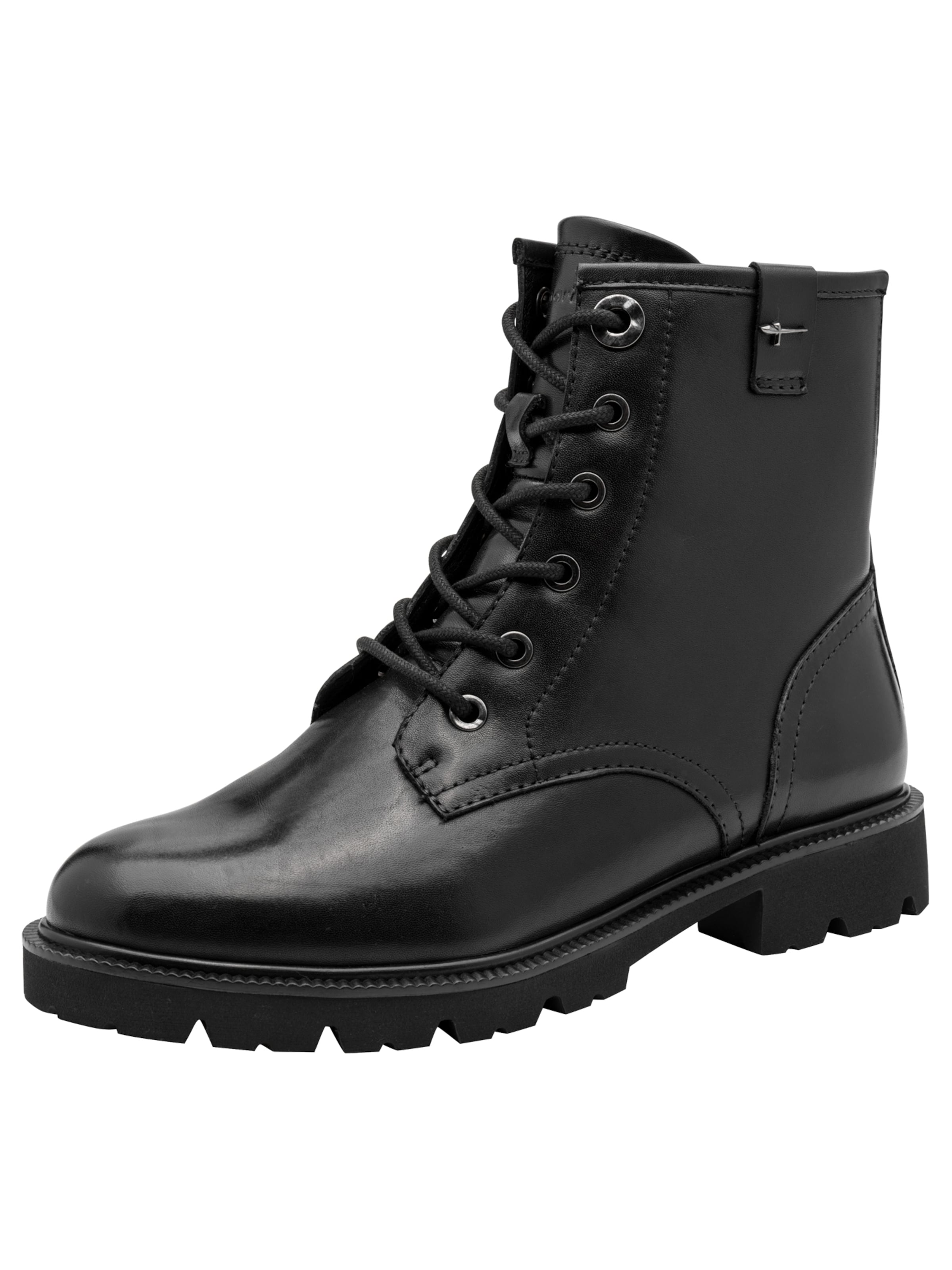 Stivaletto stringato di Tamaris in nero: frontale