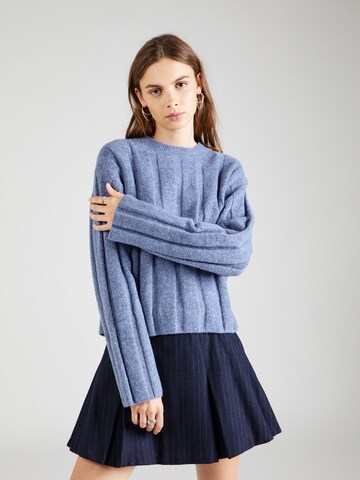 Pull-over 'Fiona' WEEKDAY en bleu : devant