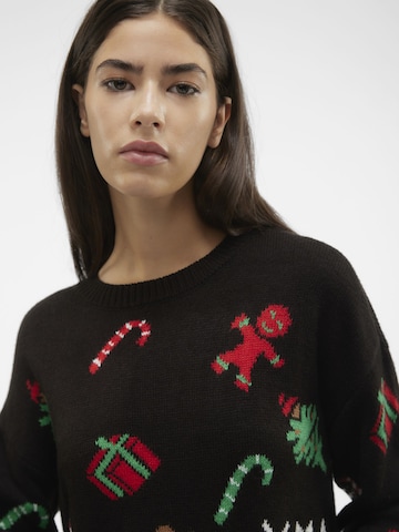 VERO MODA Sweater 'XMASPARTY ' in Black
