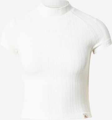 Calvin Klein Jeans Shirt in Wit: voorkant