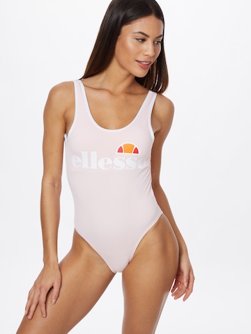 ELLESSE Бюстье Купальник 'Lilly ' в Ярко-розовый: спереди