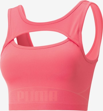 PUMA Bustier Sport-BH in Pink: predná strana