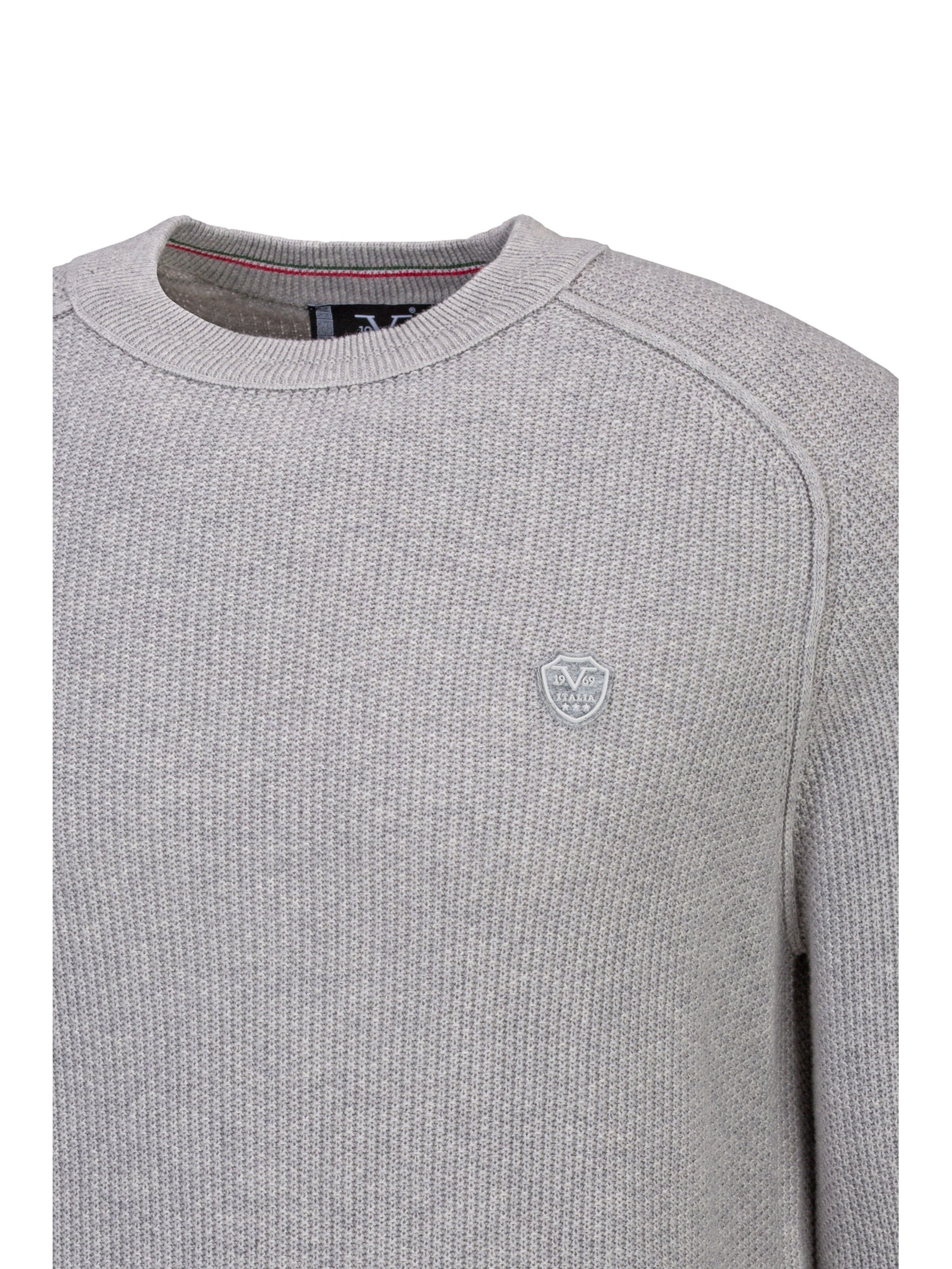 19V69 ITALIA Pullover 'Adriano' in Grau