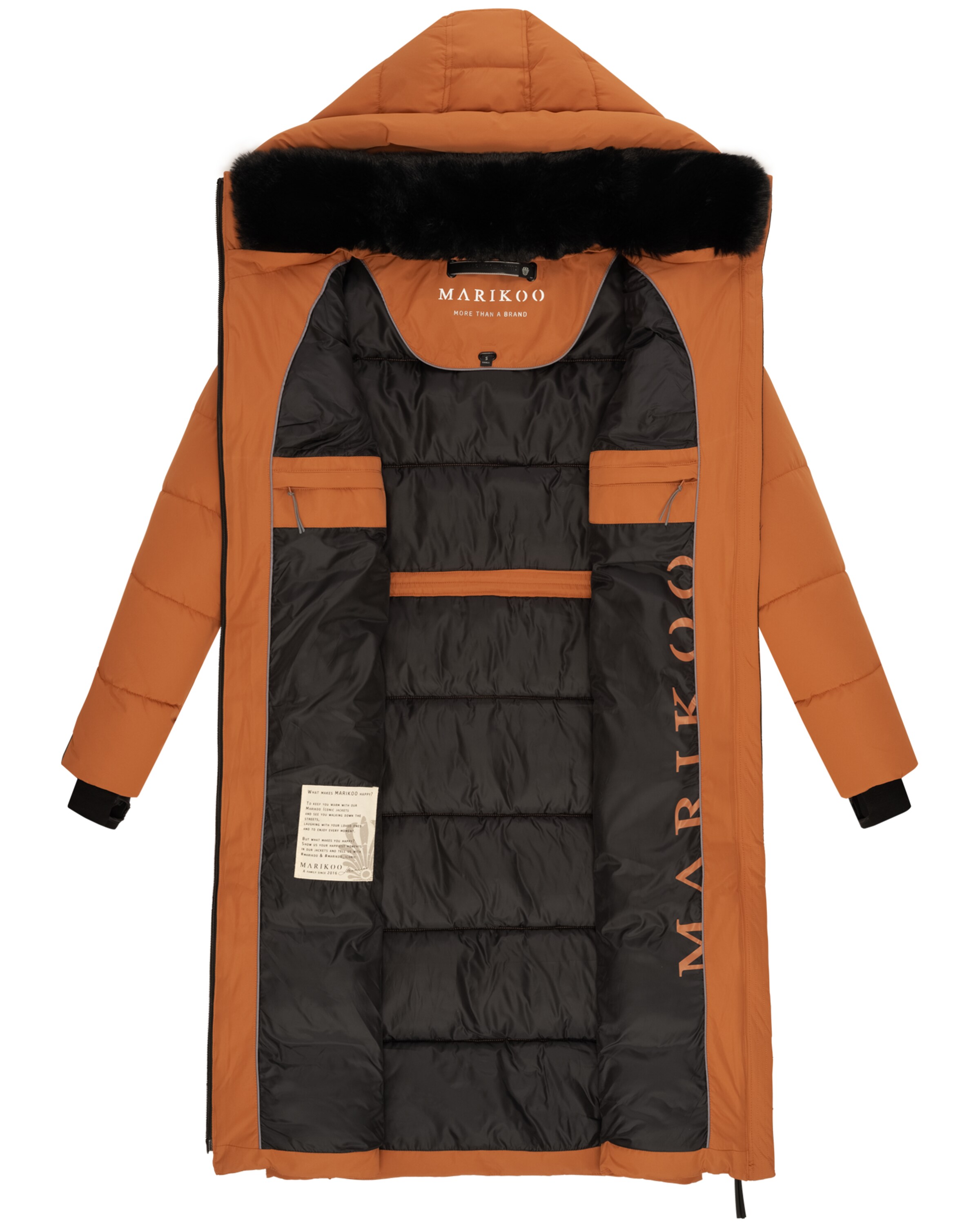 Manteau d’hiver 'Zuraraa XVI' MARIKOO en orange