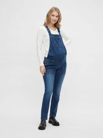 MAMALICIOUS Regular Jean Overalls 'Sinna' in Blue