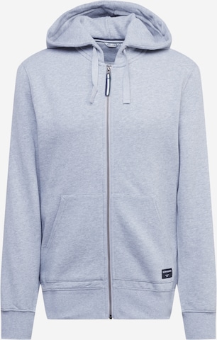 BJÖRN BORG Athletic Zip-Up Hoodie in Grey: front