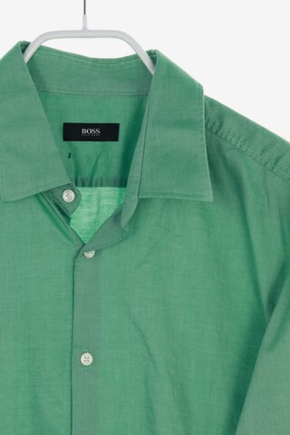 BOSS Black Button Up Shirt in XS in Green