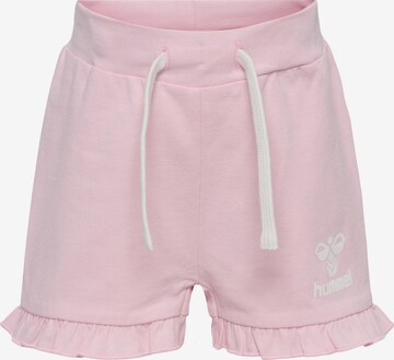 Hummel Regular Pants in Pink: front