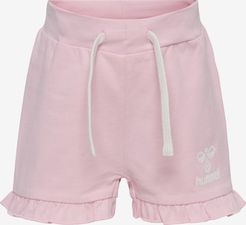 Hummel Regular Pants in Pink: front