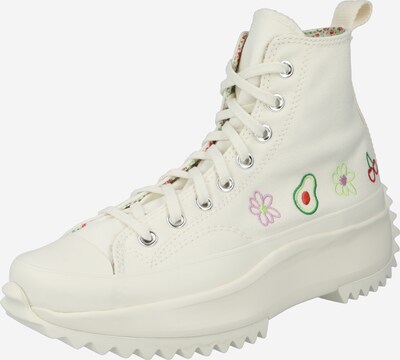 Sneaker înalt CONVERSE pe verde măr / mov lavandă / roșu carmin / alb, Vizualizare produs