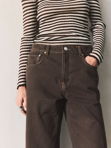 Bhoem Wide Leg Jeans in Braun