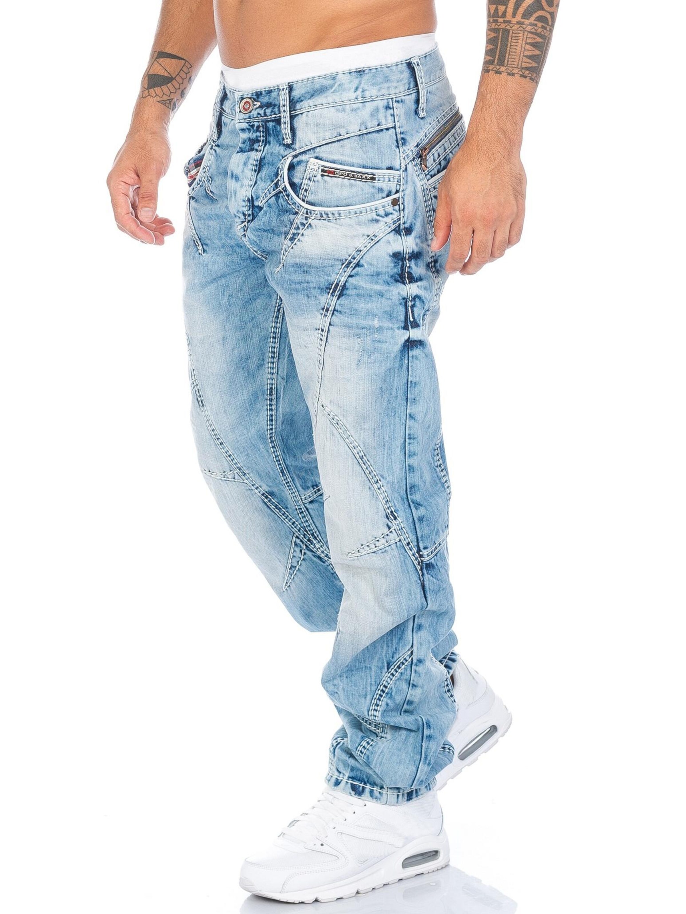 CIPO & BAXX Regular Jeans 'BJ894A' in Blue