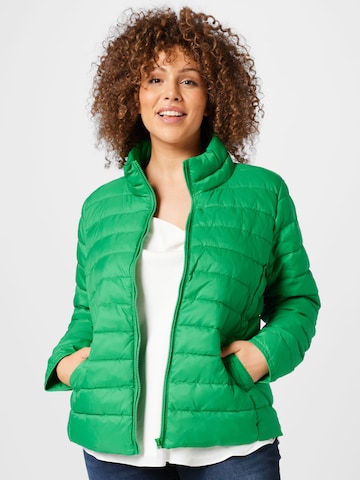 ONLY Carmakoma Between-season jacket 'TAHOE' in Green: front