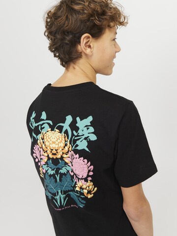 T-Shirt 'Gedruckt' Jack & Jones Junior en noir