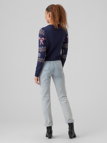 VERO MODA Sweater 'CANDY CANE' in Blue