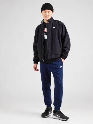 Nike Sportswear Tapered Trousers 'Club Fleece' in Blue
