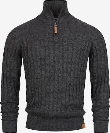 INDICODE JEANS Pullover 'Hector' in Grau: Vorderseite