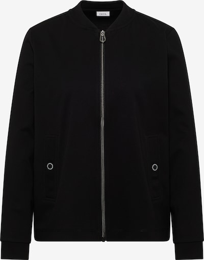 CECIL Sweatjacke in schwarz, Produktansicht