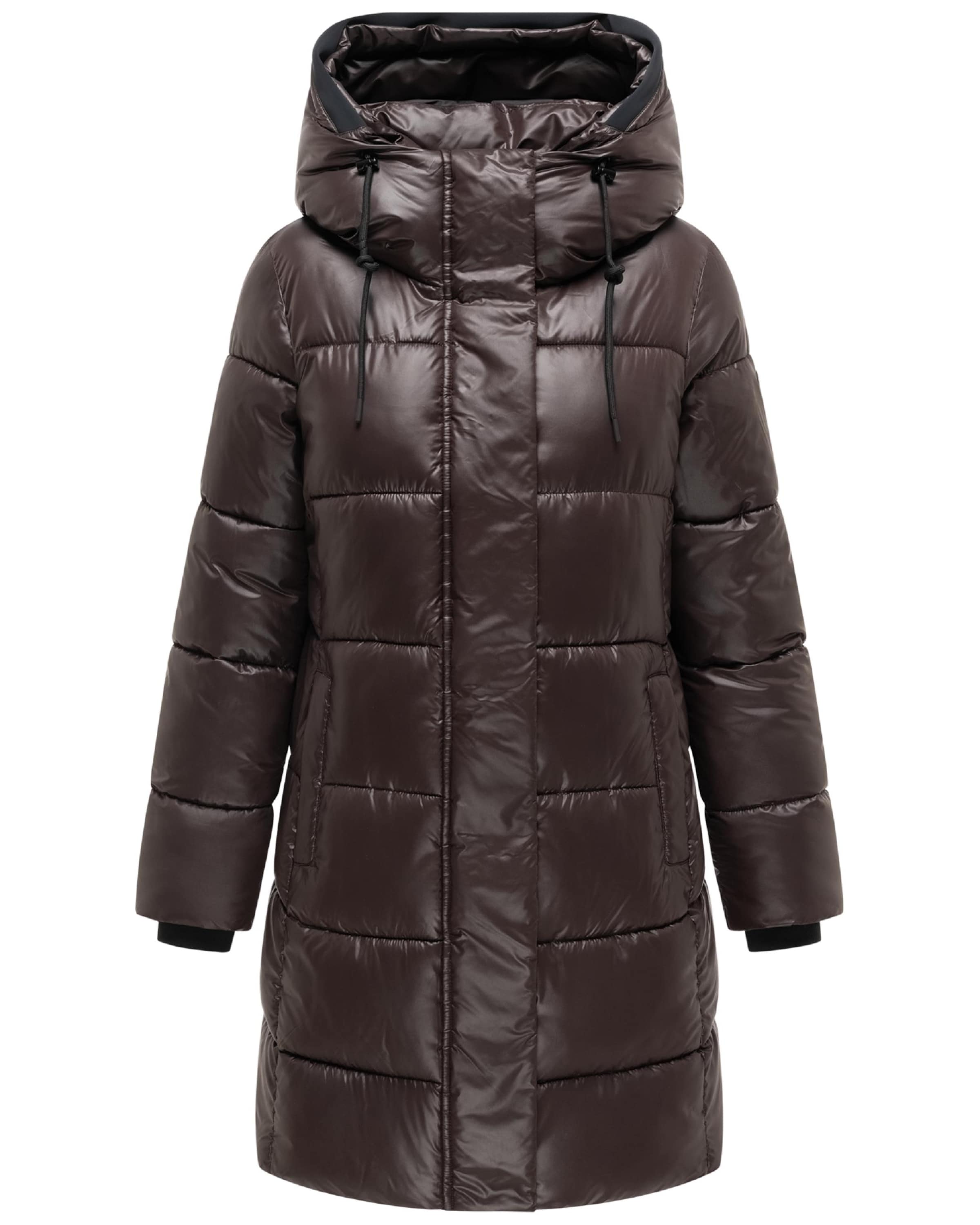 Manteau d’hiver 'Yumee XVI' MARIKOO en marron : devant