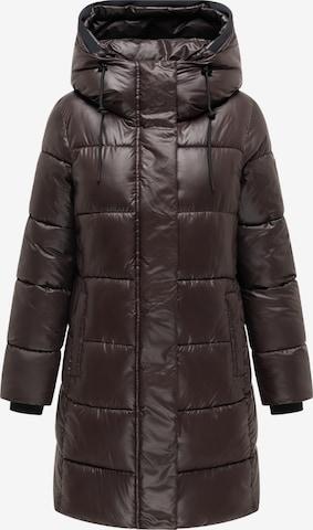 Manteau d’hiver 'Yumee XVI' MARIKOO en marron : devant
