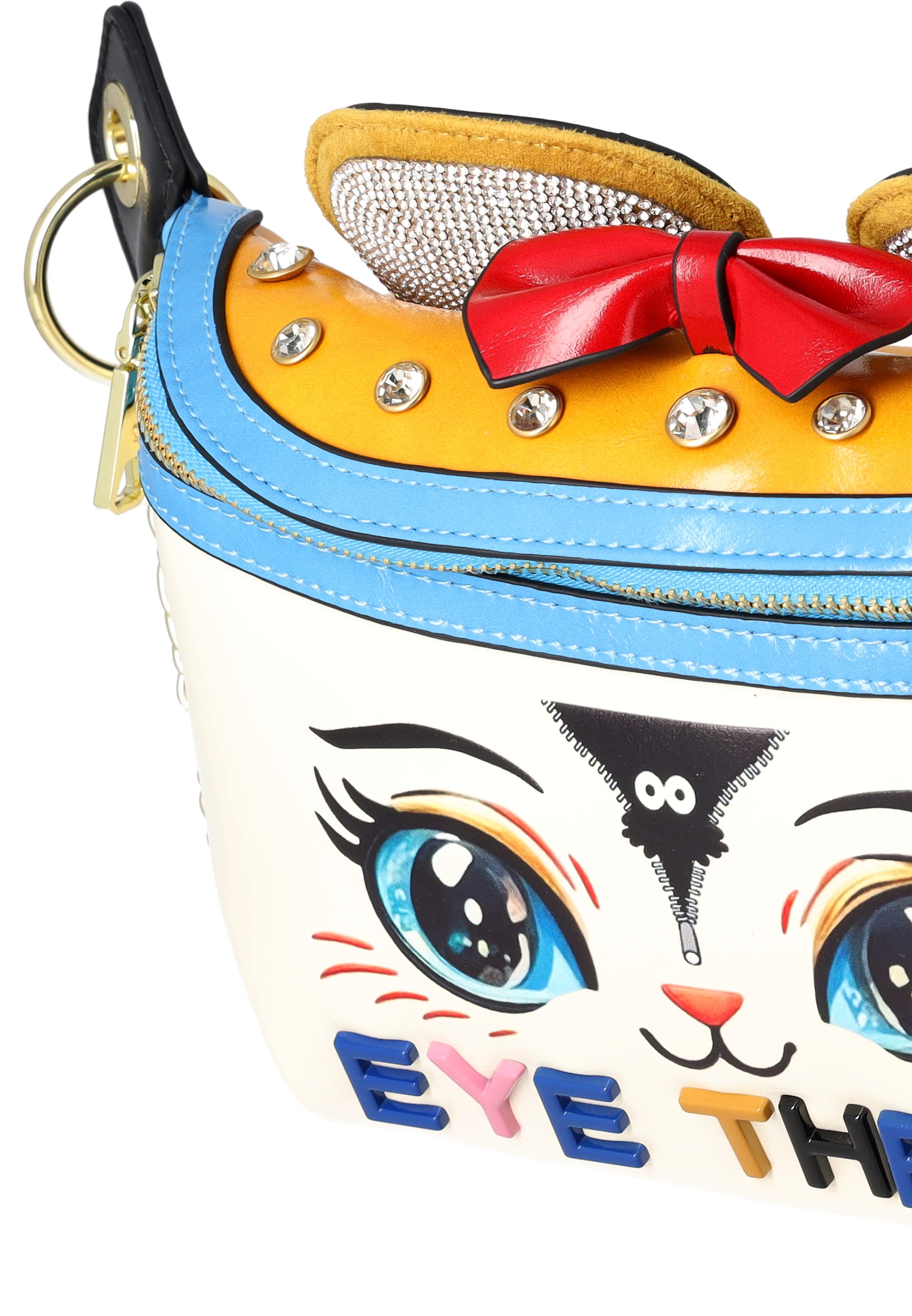 MYMO - Bolso de hombro 'Pop Eyetheme' en blanco