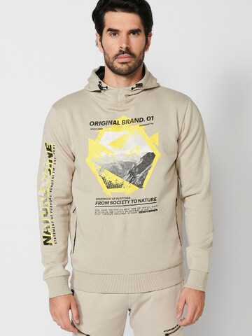 KOROSHI Sweatshirt in Beige: Vorderseite