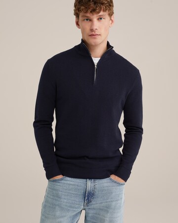 WE Fashion Пуловер в синьо: отпред