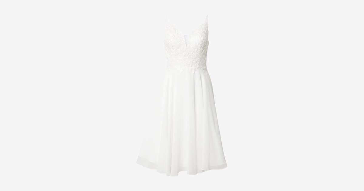 mascara Cocktail Dress in White | ABOUT YOU