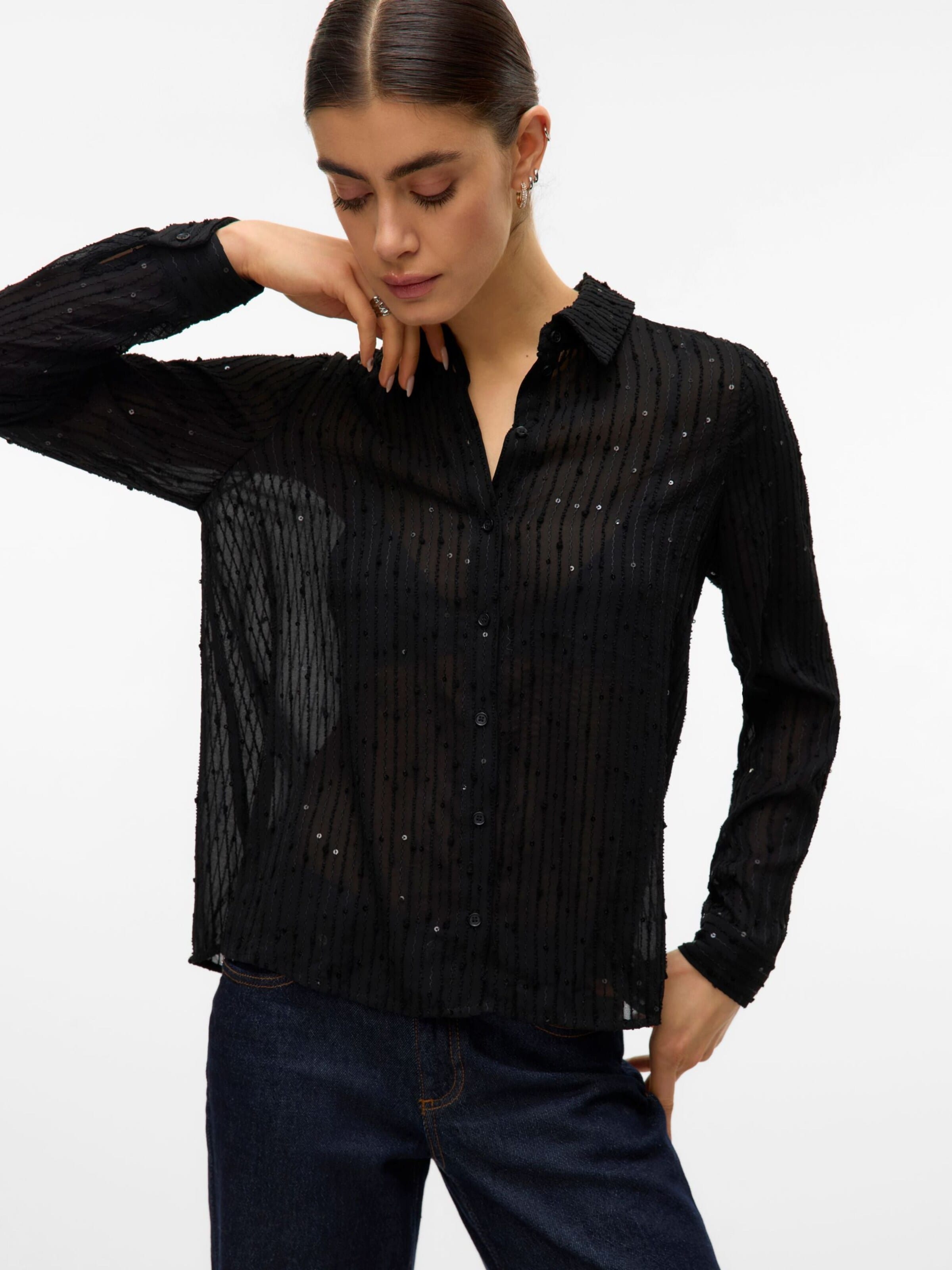 Camicia da donna '10332551' di VERO MODA in nero