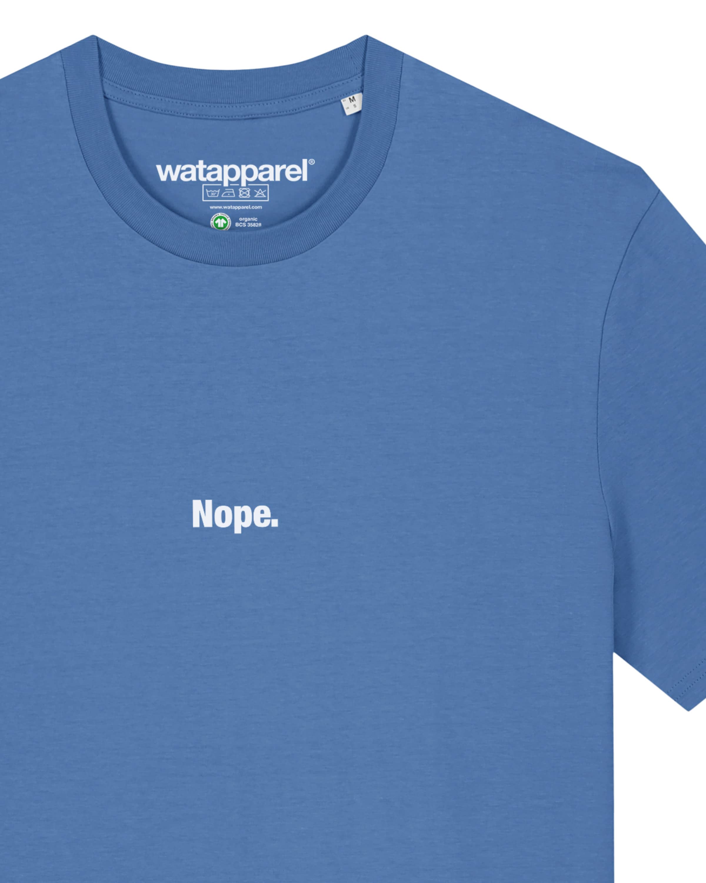 Maglietta 'Nope' di Watapparel in blu
