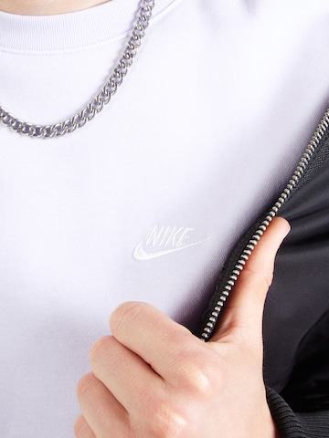 Nike Sportswear Sweatshirt 'CLUB' in Purple