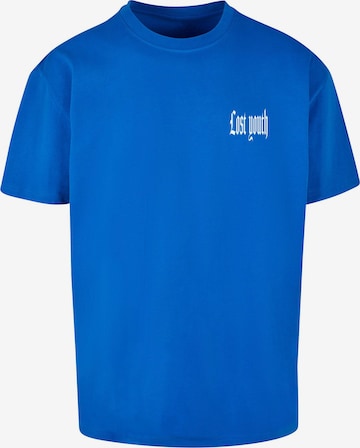 T-Shirt Lost Youth en bleu : devant