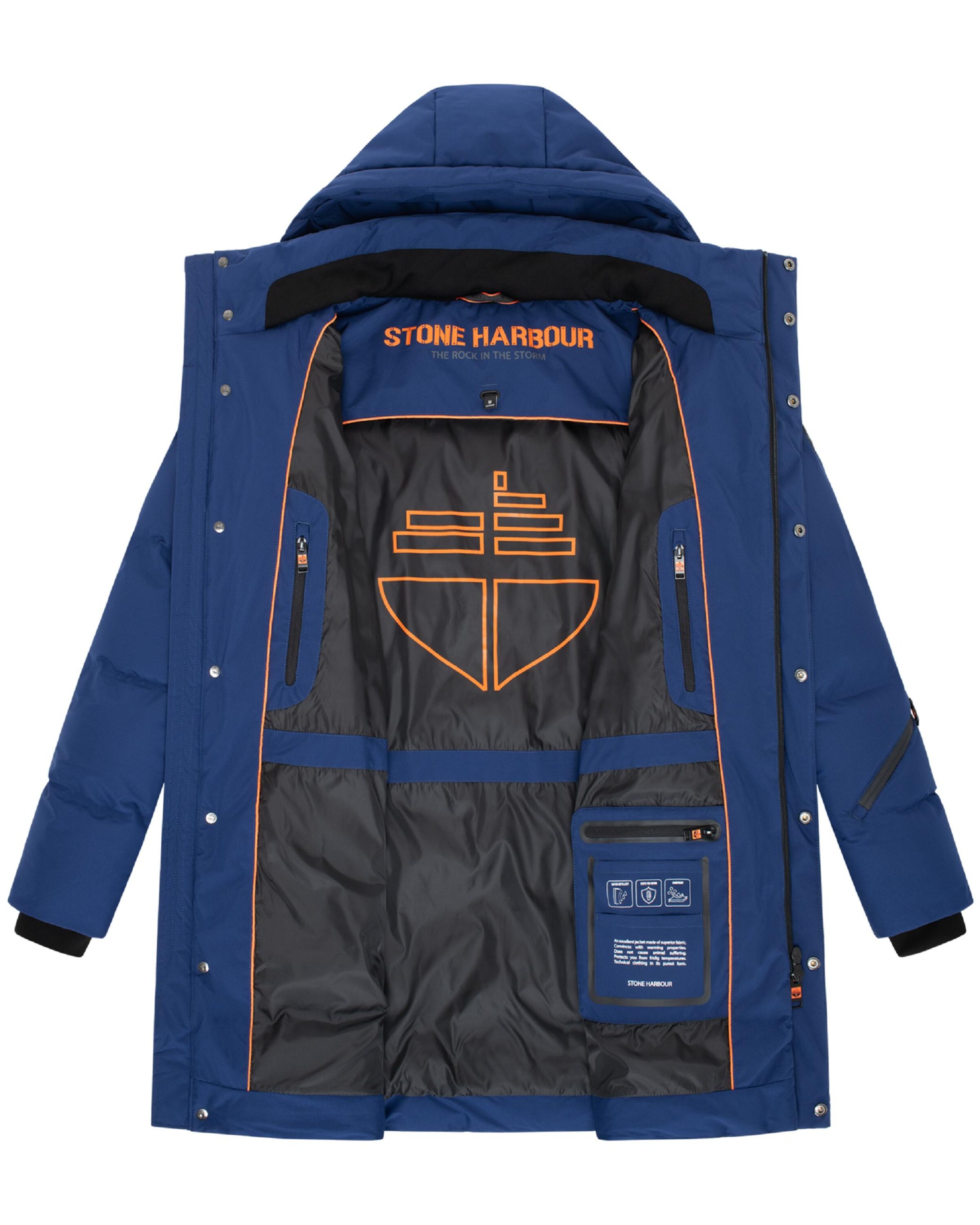 STONE HARBOUR Зимнее пальто 'Thadeek XX' в Синий