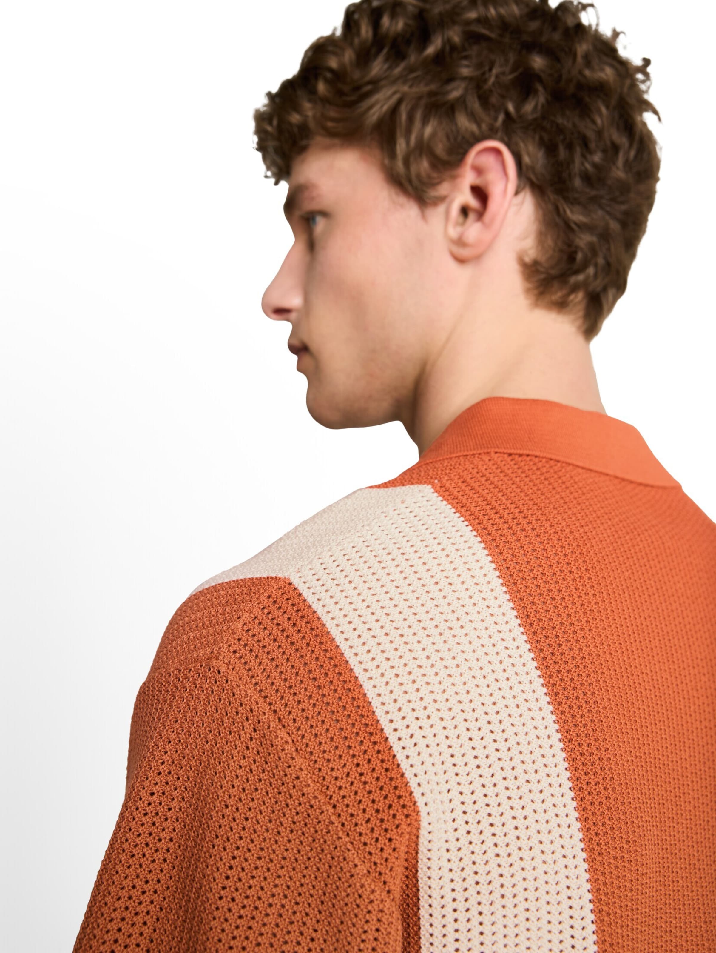 TOM TAILOR DENIM Gebreid vest in Oranje