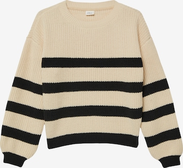 s.Oliver Pullover in Beige: Vorderseite