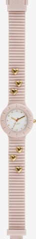 Orologio analogico di Hip Hop in rosa: frontale