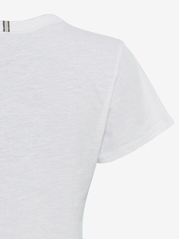 CAMEL ACTIVE Kurzarm T-Shirt mit platziertem Print in Weiß