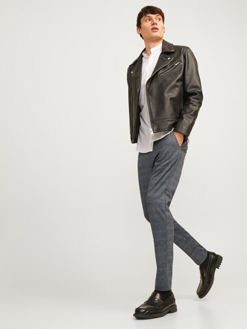 JACK & JONES Slimfit Chinosy 'Marco' w kolorze szary
