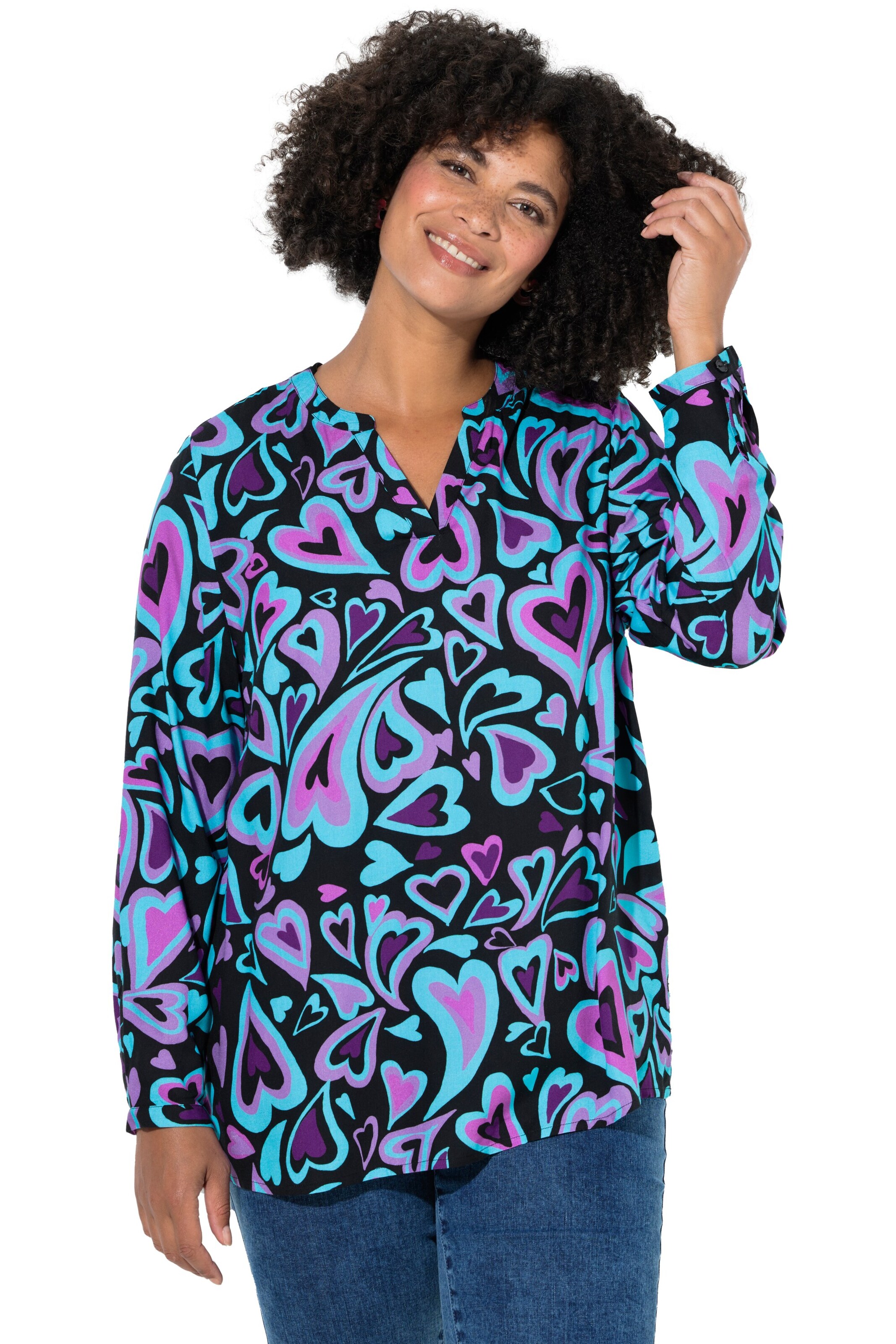 Angel of Style Tunic in Blue: front